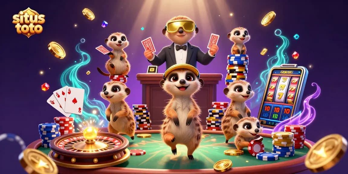 Mengacak situs toto yang seru dengan karakter meerkat dan permainan kasino yang menarik.