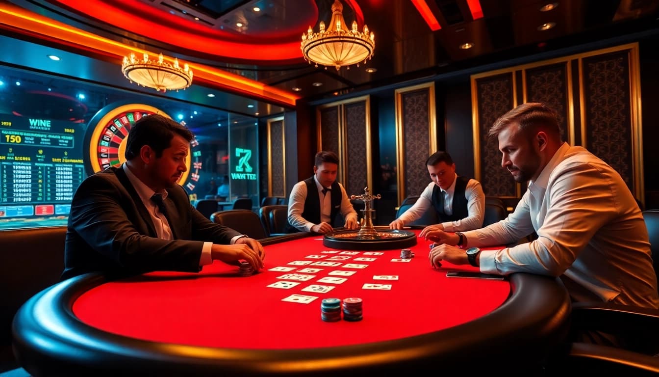 Experience thrilling gameplay at trang luck8 with vibrant poker games featuring rich poker chips and strategic cards.