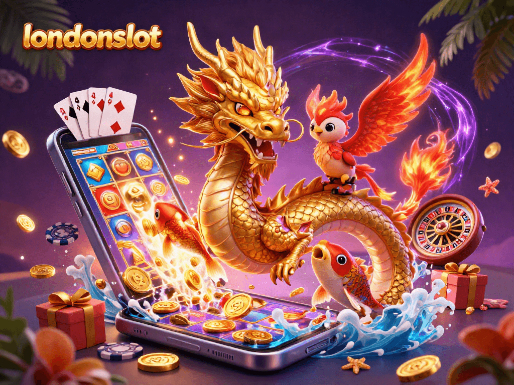 Spin thrilling slots with londonslot's vibrant 3D characters and dynamic casino elements.