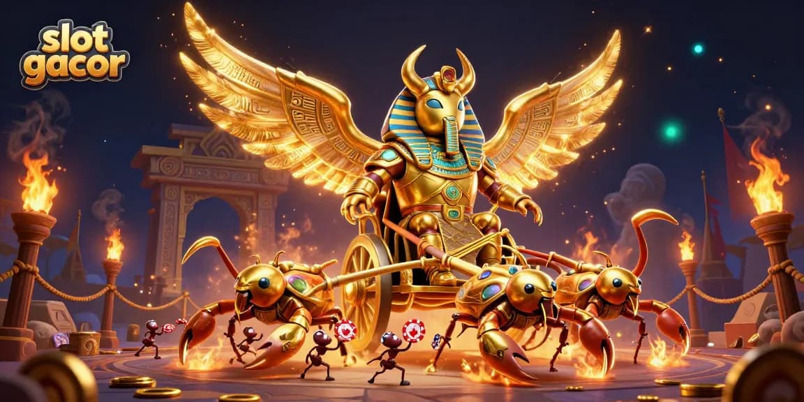 Permainan slot gacor yang mengesankan dengan karakter menarik dan elemen kasino yang dinamis.