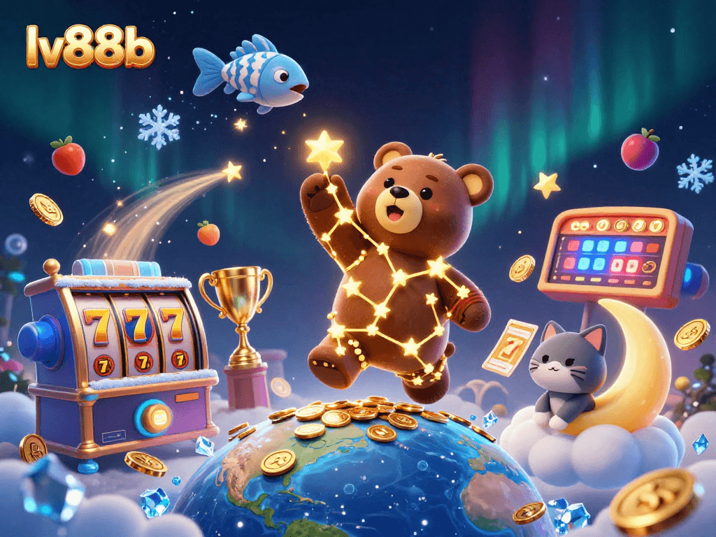 Experience the thrill of winning with lv88b at an exciting casino filled with vibrant 3D elements.