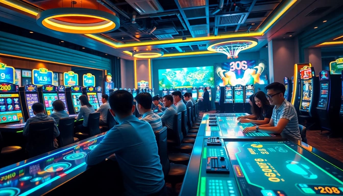 Engaging atmosphere of NHÀ CÁI ST666 showcasing diverse online gaming experiences.