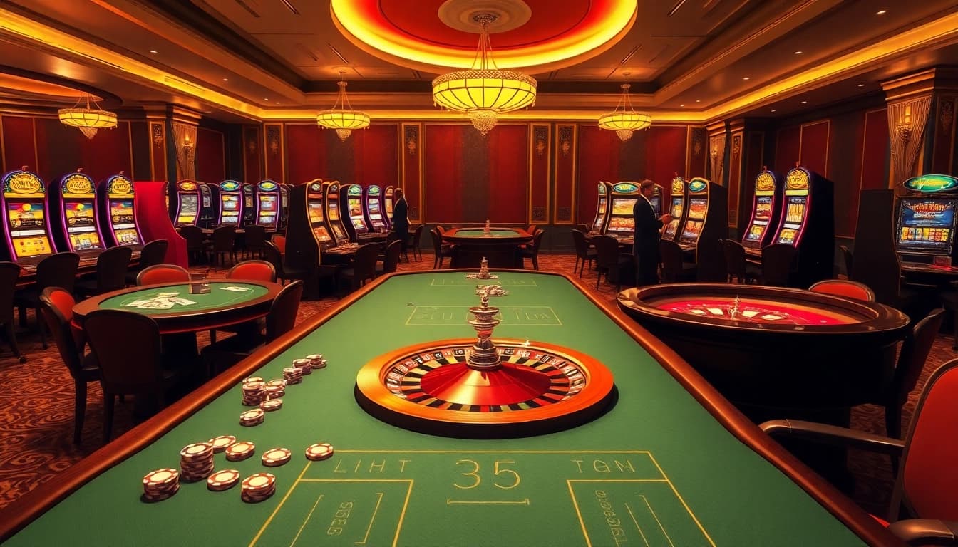 Gambling excitement at https://tt88.to/ with professional dealers and luxurious casino tables.