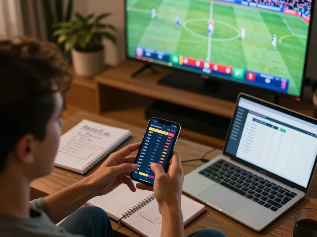 Engaging sports betting scene showing LGOGOAL online platform with live odds and strategies.