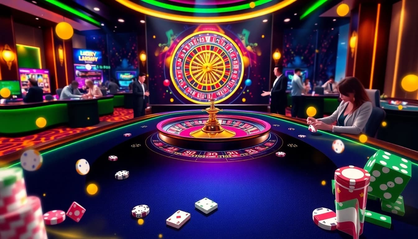 Experience the excitement of online gaming at Luckywin army's vibrant casino scene.