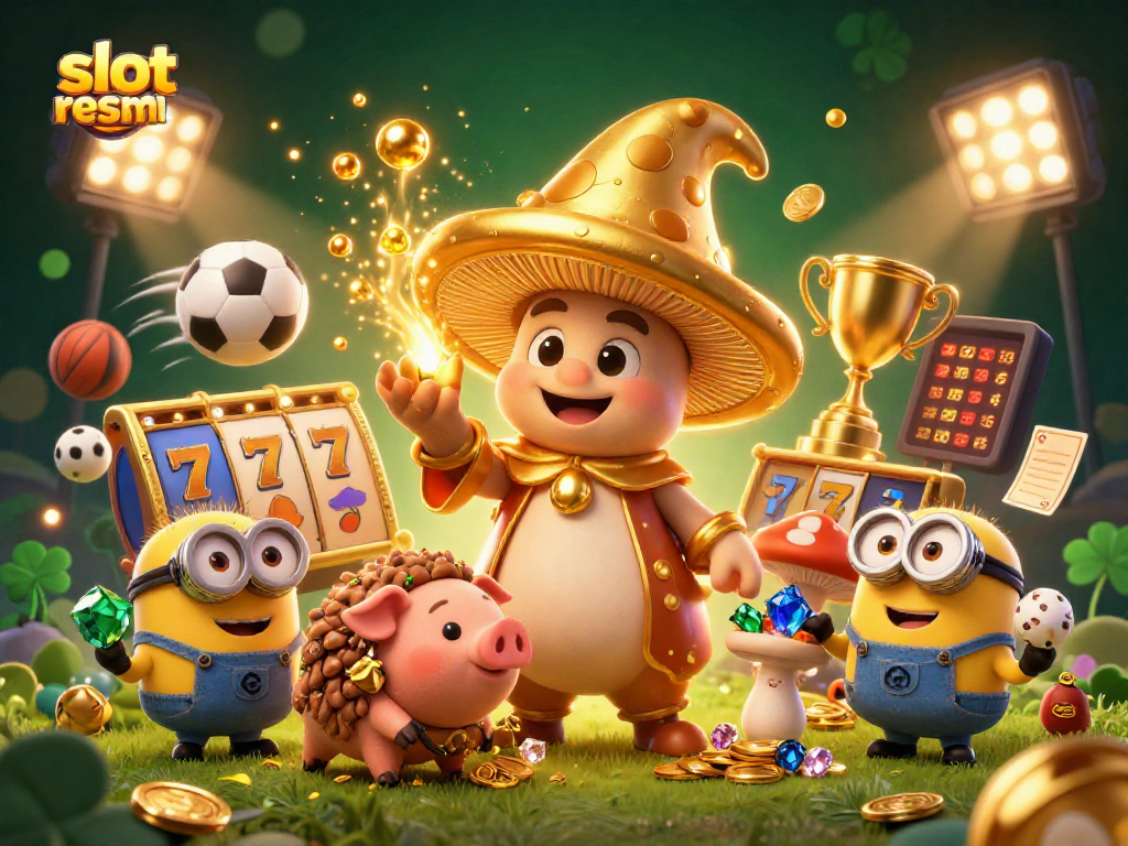 Menghadirkan slot resmi dengan wizard cendawan emas dan simbol jackpot, mengantar kemenangan.