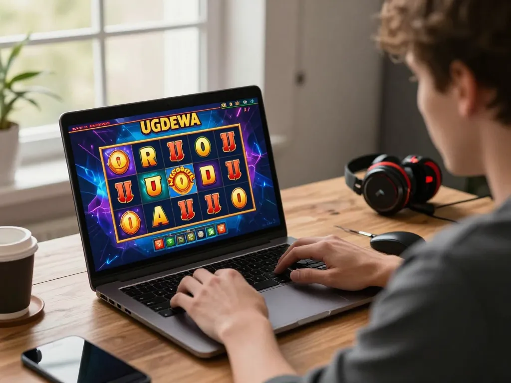 Player experiencing the thrill of UGDEWA's Super Scatter feature in an online gaming session
