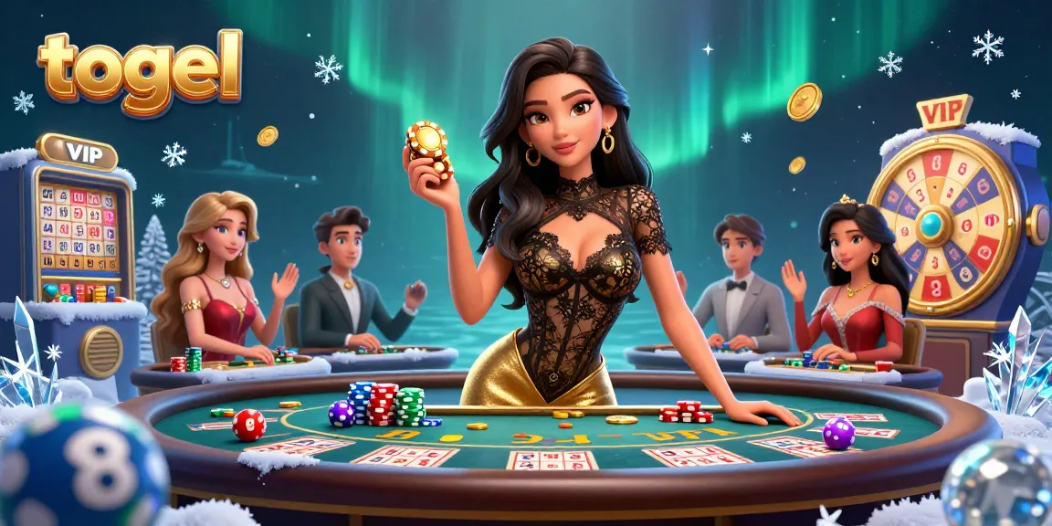 Togel players engage in a vibrant online lottery atmosphere at a VIP table, showcasing excitement and chances.