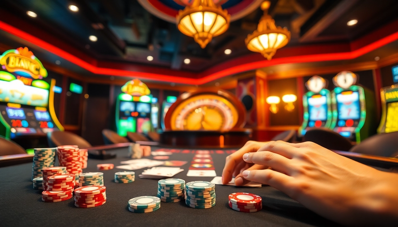 Engage in thrilling games at https://cm88bet.us/ban-ca-cm88/ featuring vibrant poker tables and exciting casino action.
