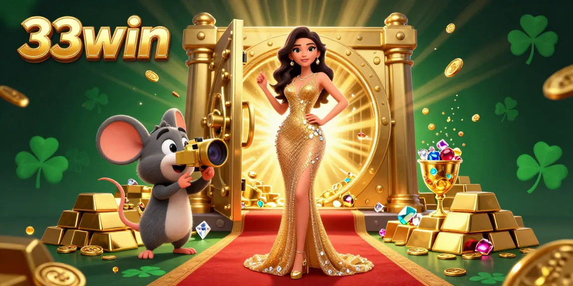 Experience exciting gameplay at 33win with a dazzling scene of winnings and treasures.