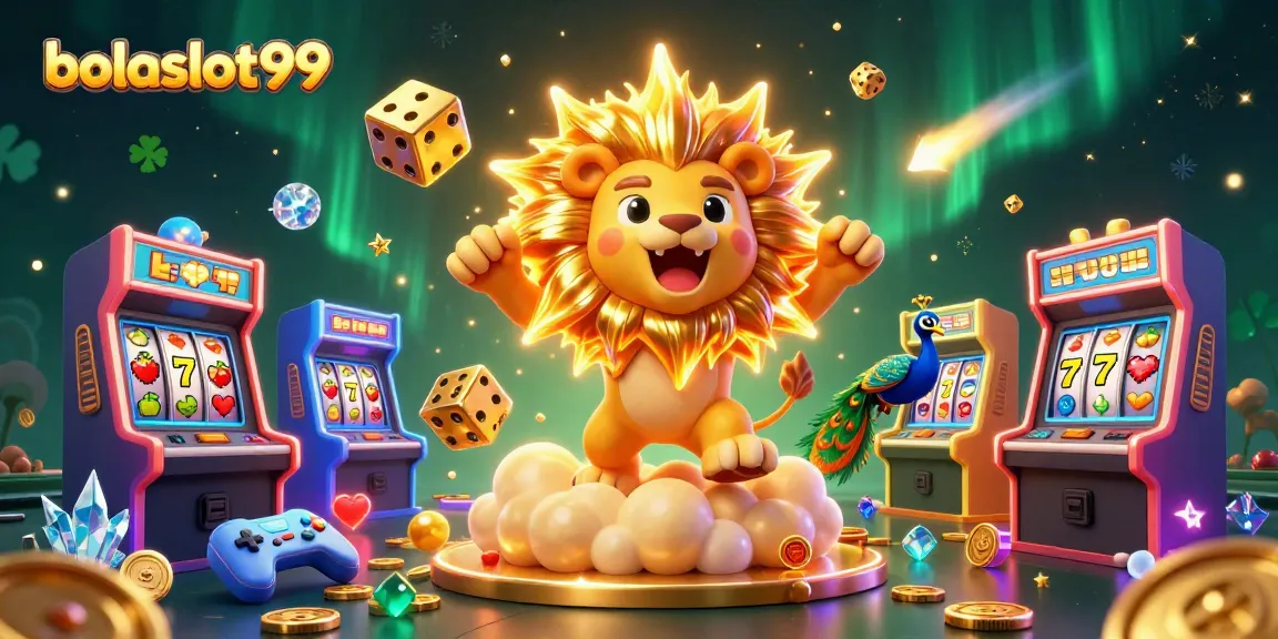 Bolaslot99 showcases thrilling casino excitement with dazzling characters and vibrant gaming elements.