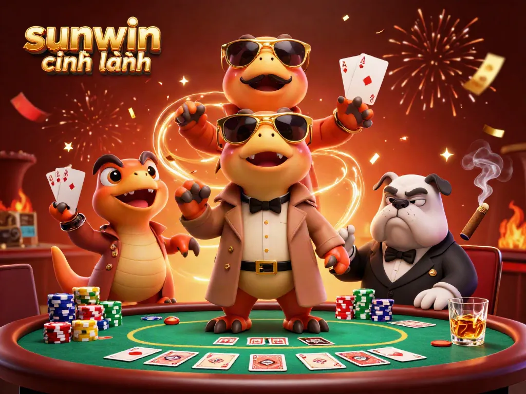 Experience thrilling gameplay with sunwin chính hãng in a vibrant casino scene.