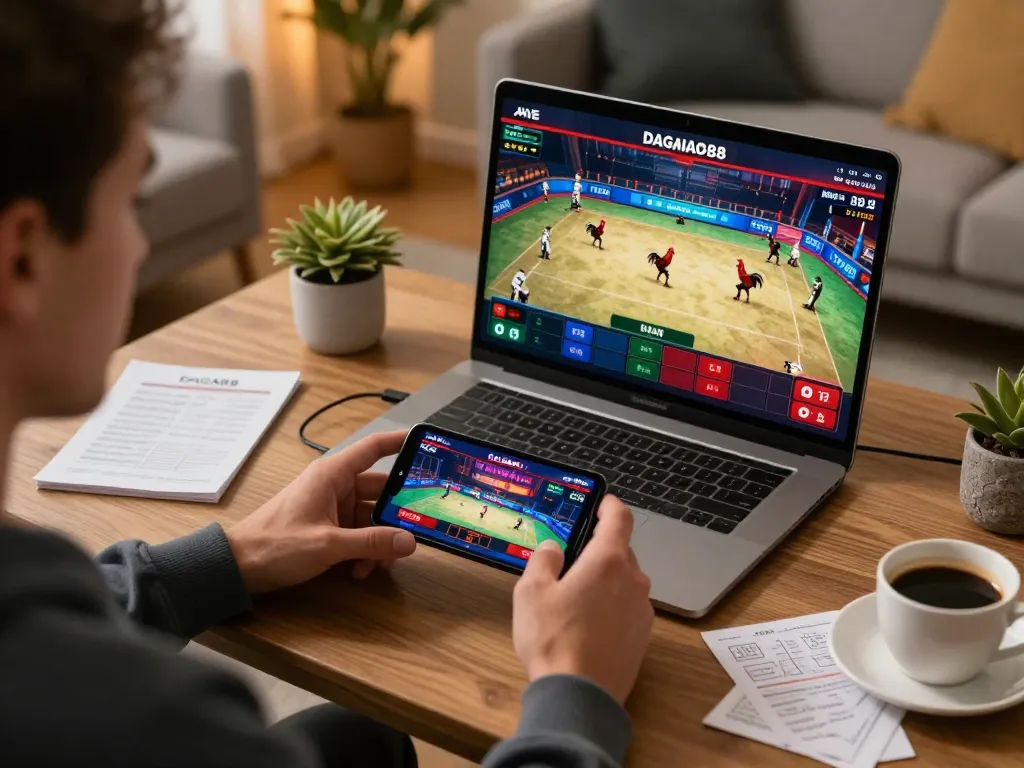 Experience the excitement of betting on live cockfighting at https://daga88.free/ using the mobile app in your cozy home.