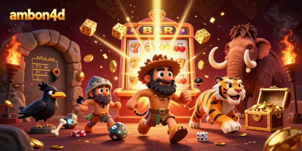 Win big with ambon4d at the prehistoric casino run by a caveman and sabertooth tiger.