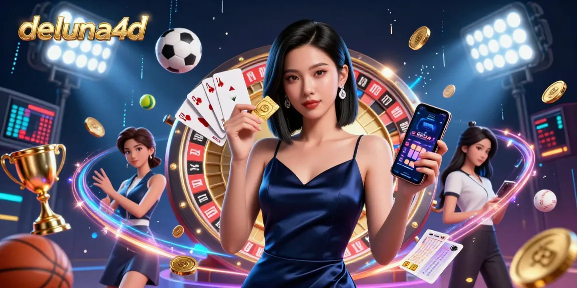 Experience the thrilling world of deluna4d with immersive casino actions in a captivating digital illustration.