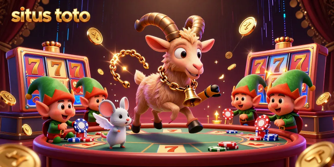 Memenangkan permainan di situs toto dengan suasana kasino yang meriah dan karakter unik yang mencuri perhatian.