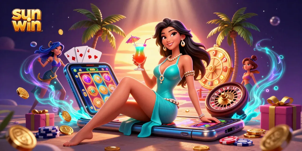 Experience the thrill with sun win as glamorous gameplay unfolds at a vibrant beach casino resort.
