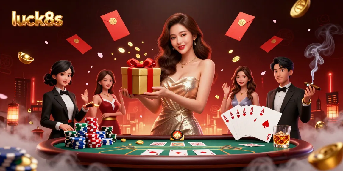 Experience exciting gameplay at luck8s with a stunning casino scene featuring winning elements.
