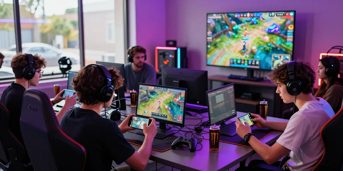 Engaged players enjoying CIKA4D online gaming session with vibrant gaming setup.