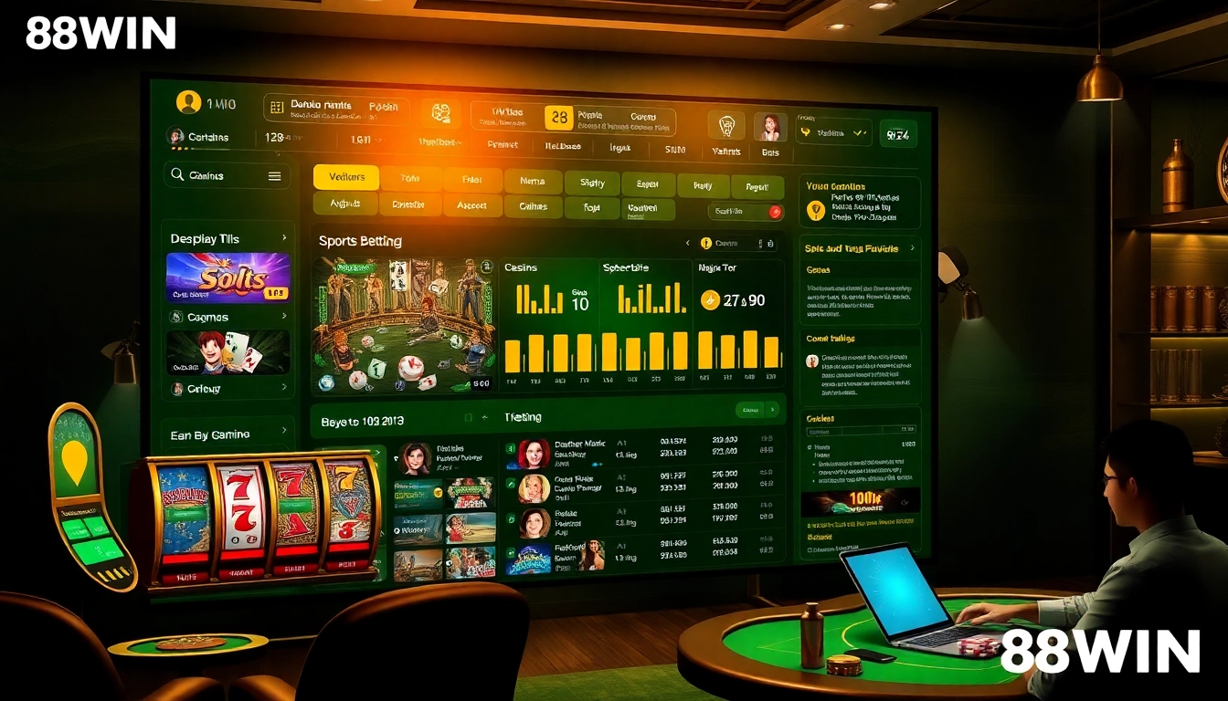 Explore the exciting world of 98WIN online gambling with vibrant game graphics and user engagement.
