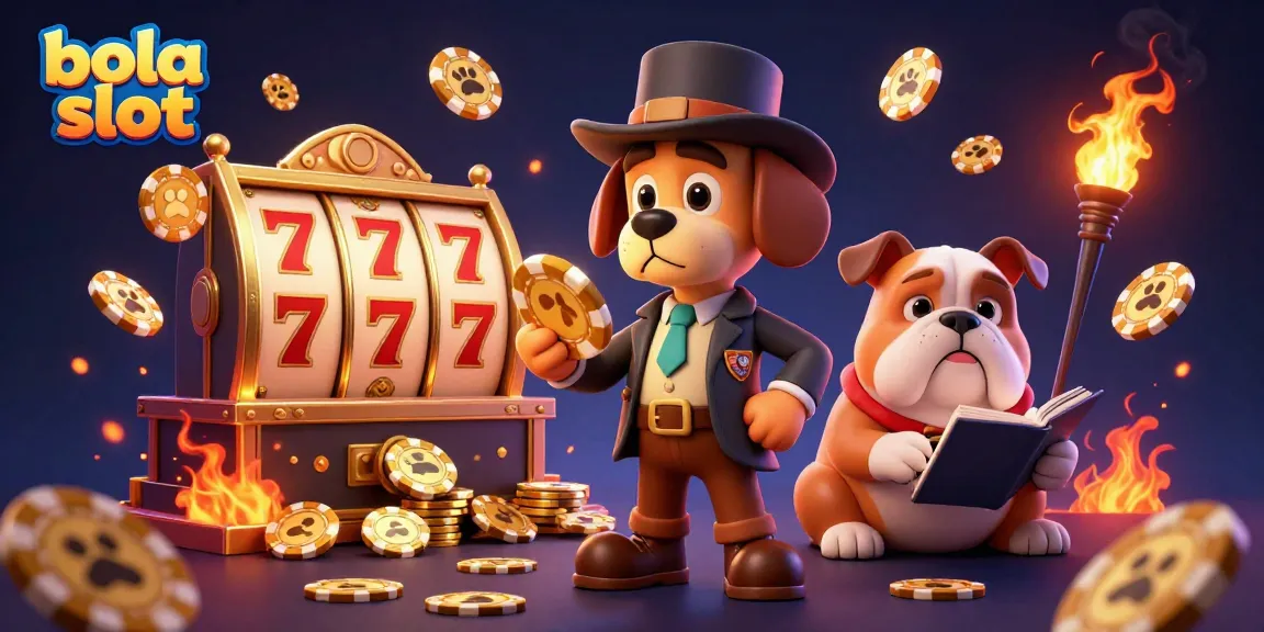 Engage with bola slot excitement through a captivating scene of characters uncovering clues in a rich casino atmosphere.