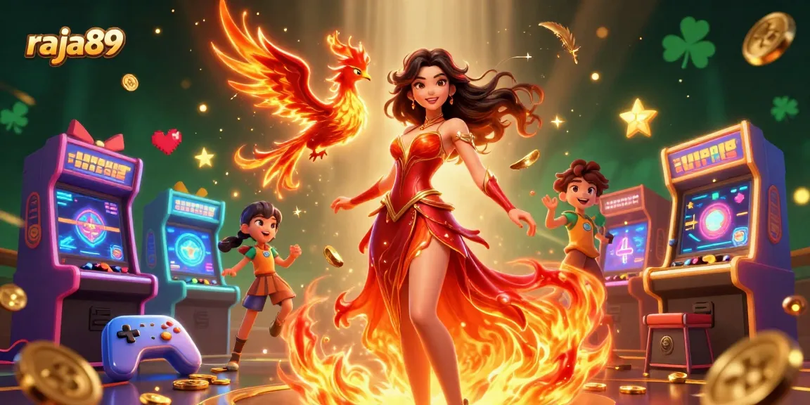 Experience the excitement of raja89 with this vibrant casino illustration showcasing chance and energy.