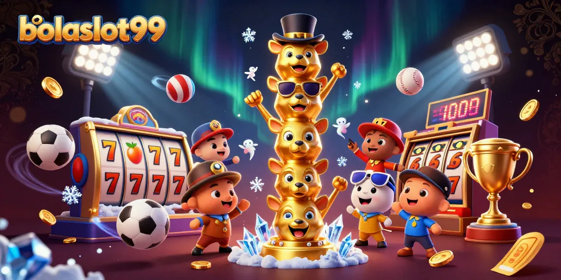 Engaging bolaslot99 casino scene showcasing vibrant slot elements and sports action.