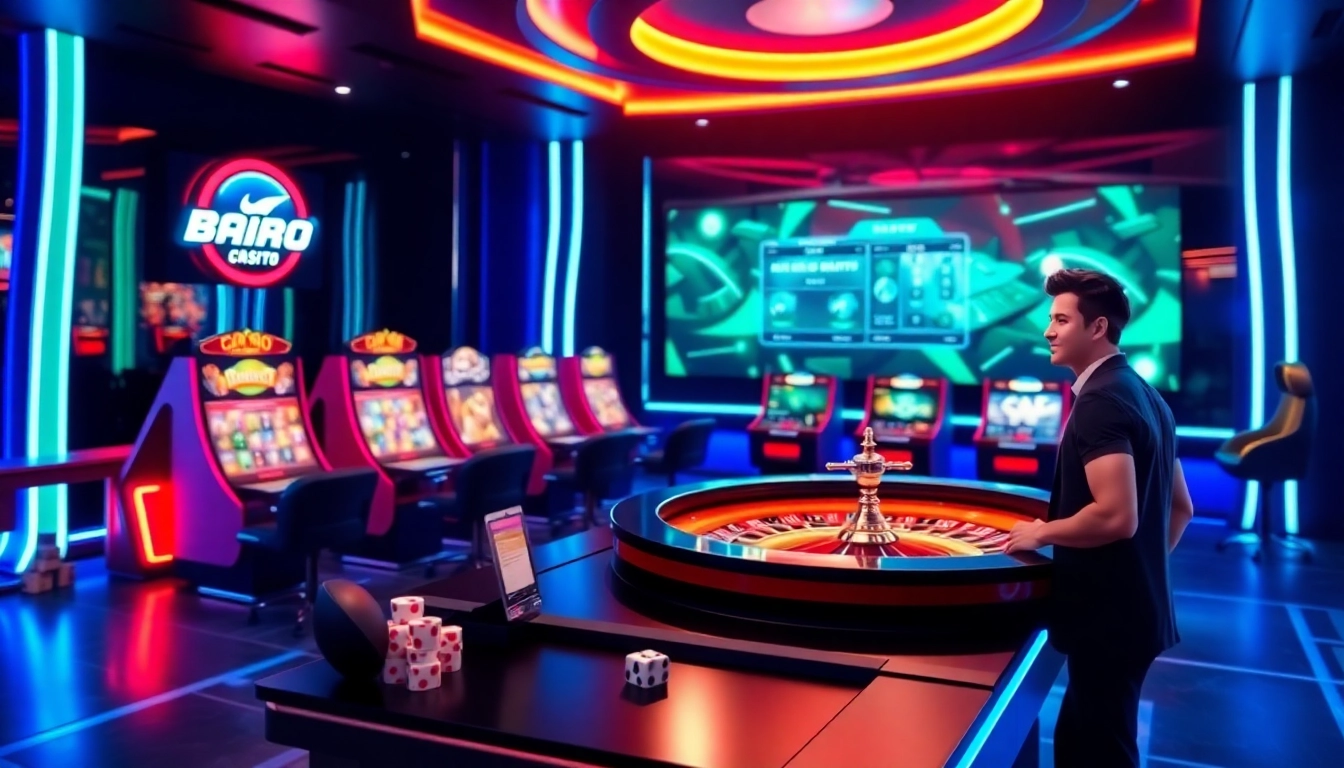 Dynamic online gaming scene showcasing dn88's thrilling casino interfaces and vibrant environment.