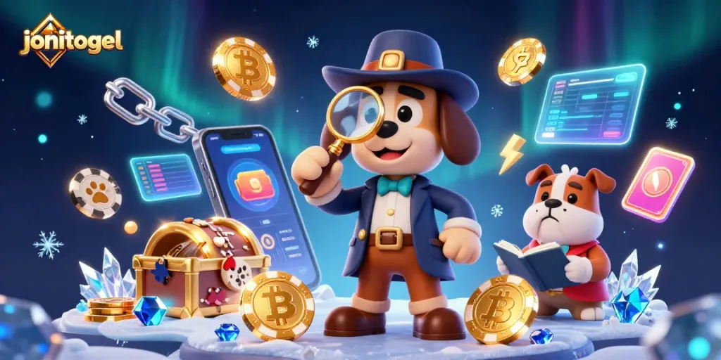 Experience thrilling gameplay at jonitogel while exploring a treasure-filled casino environment.