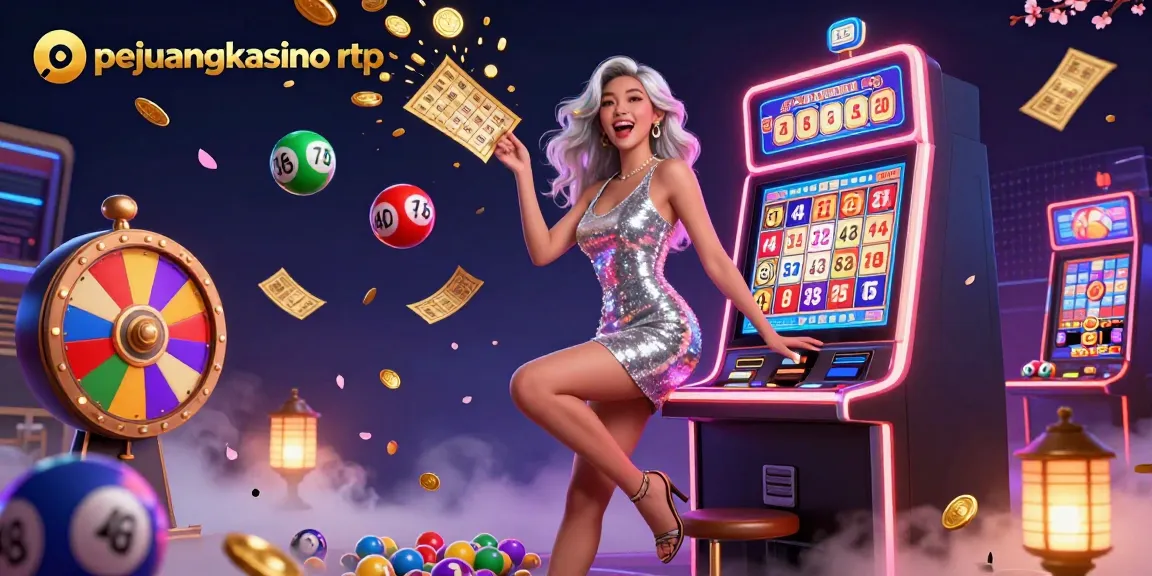 Rasakan kegembiraan di pejuangkasino rtp dengan elemen berwarna-warni dan kemenangan jackpot yang vibrant.