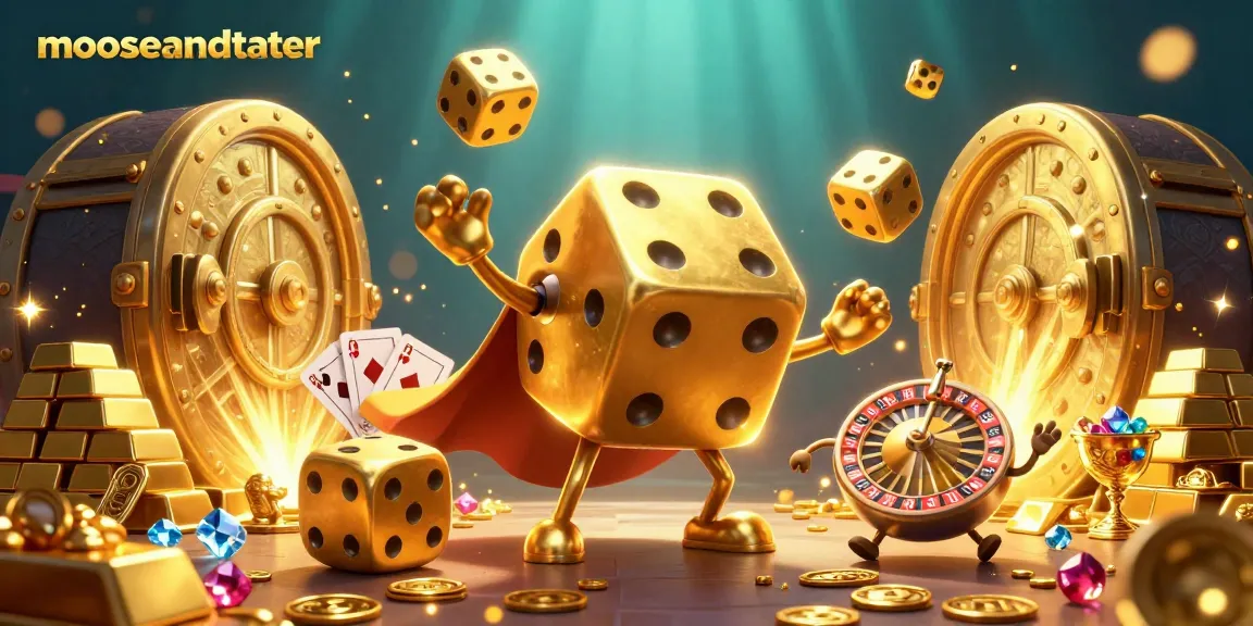 Experience the excitement at mooseandtater with a thrilling gambling scene featuring dynamic 3D characters.