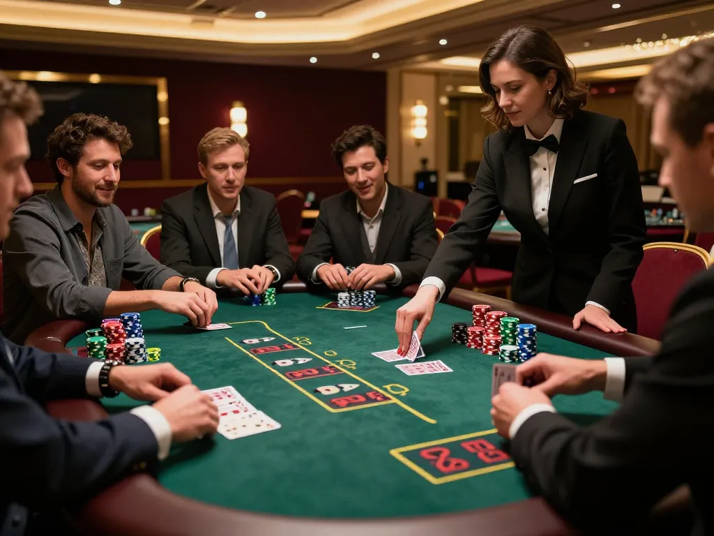 Play thrilling blackjack at LC88's luxurious casino with engaged players and professional dealers.