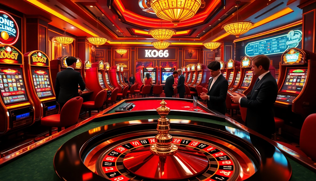 Trải nghiệm sự hồi hộp của KO66 với những bàn casino sống động và các trò chơi thú vị trong một không gian trang nhã.