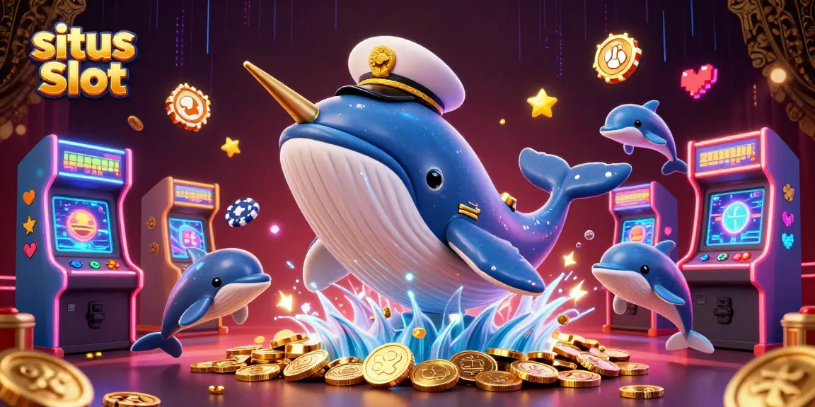 Engage with situs Slot and win big while enjoying vibrant casino-themed 3D illustration.