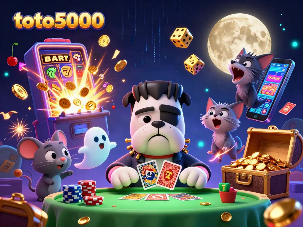 Win big with toto5000's engaging online gameplay featuring vibrant characters and thrilling slots!