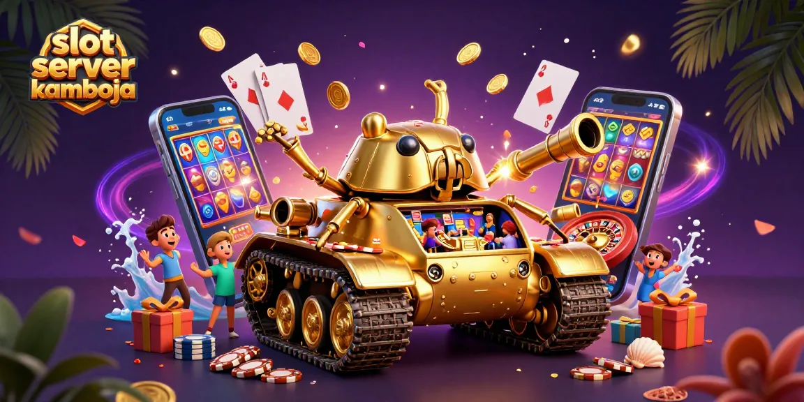 Tampilkan slot server kamboja dengan tank keong emas yang mengalami kemenangan besar dalam permainan online.