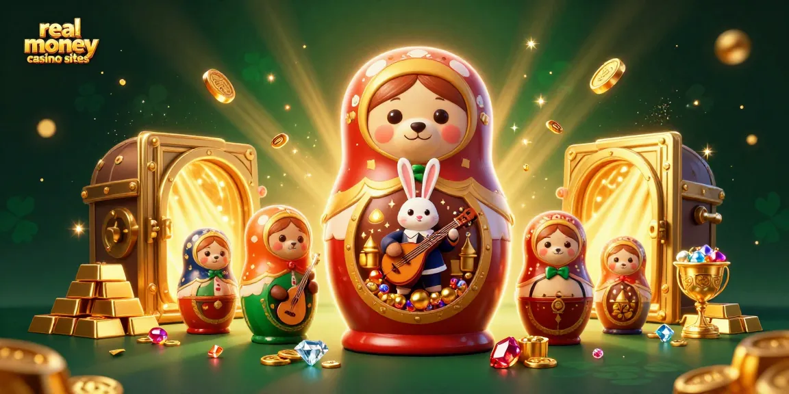 Experience the thrill of real money casino sites with vibrant characters and dynamic winning elements.