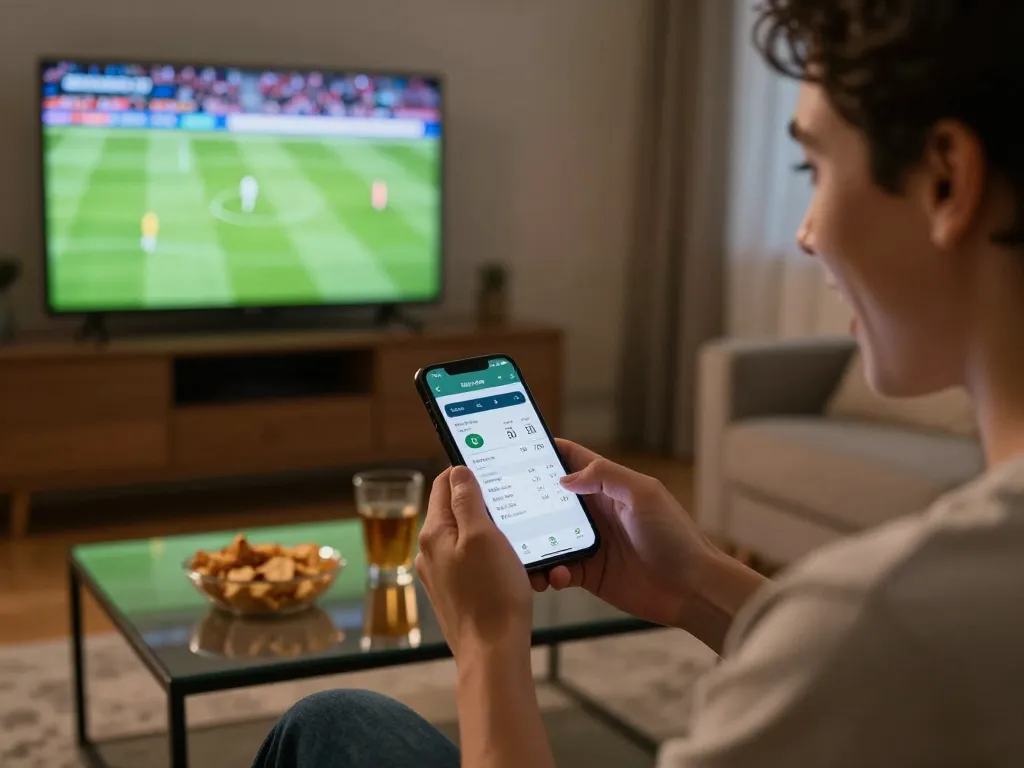 Đặt cược trên ứng dụng 12bet trong khi cổ vũ cho đội bóng yêu thích của bạn trong một trận đấu trực tiếp.