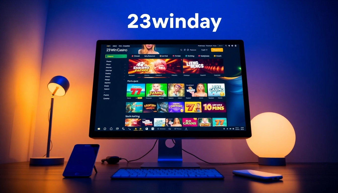 Explore diverse gaming options on 23win.day, featuring a modern interface and cross-device accessibility.