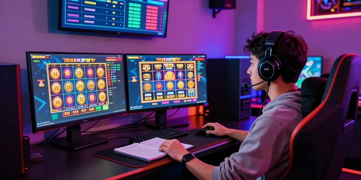 Exciting tempototo login experience with a player at a vibrant gaming setup