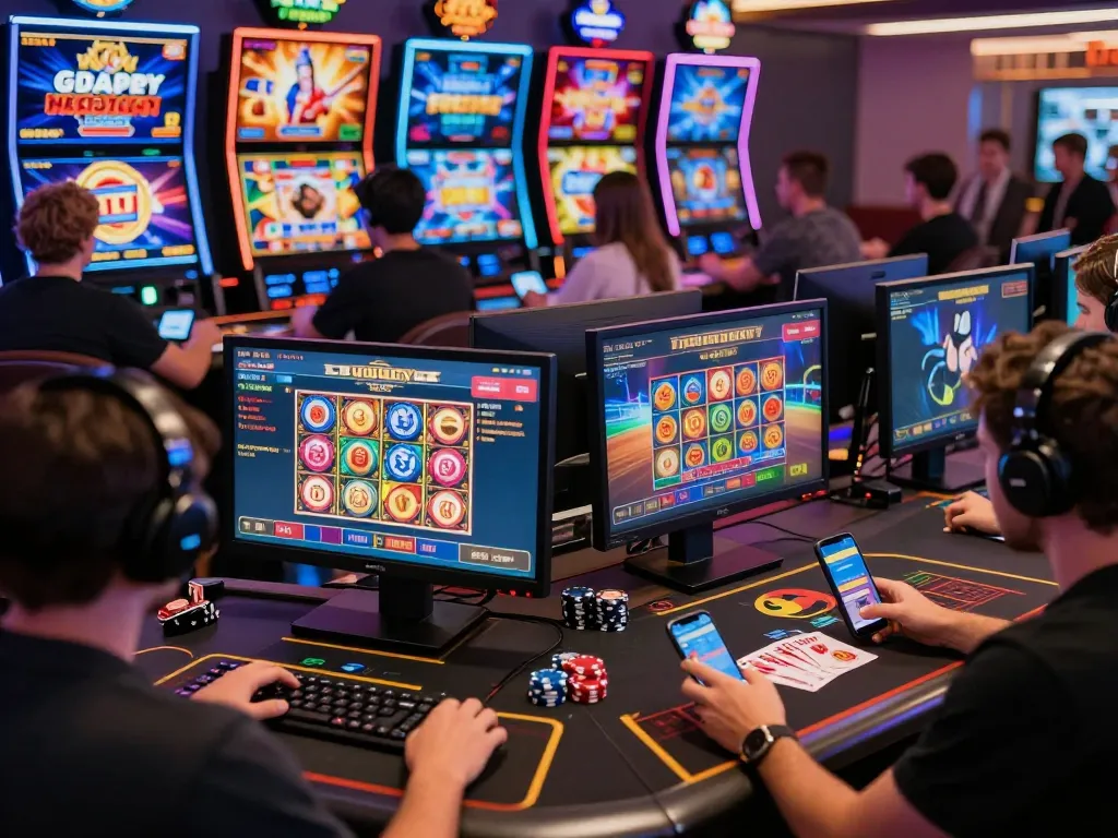 Engaged players on https://hit-club.me/ enjoying various interactive games, showcasing an exciting online gaming atmosphere.