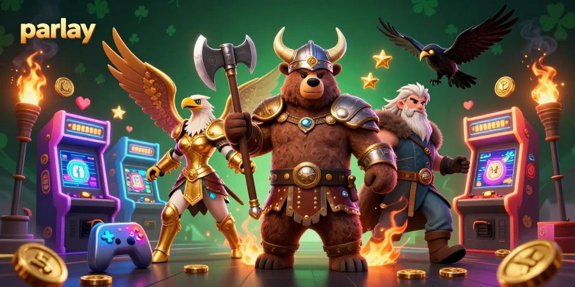 Menangkan parlay dengan ilustrasi kasino 3D bertema Viking yang menarik.