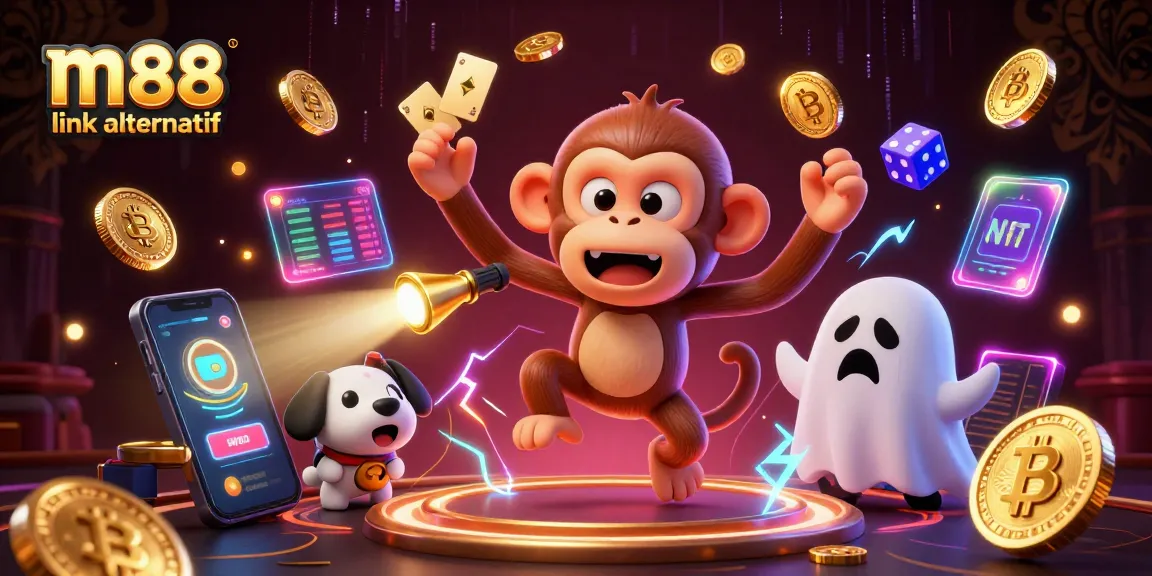 Engage with m88 link alternatif exploring dynamic betting opportunities in a magical casino scene.