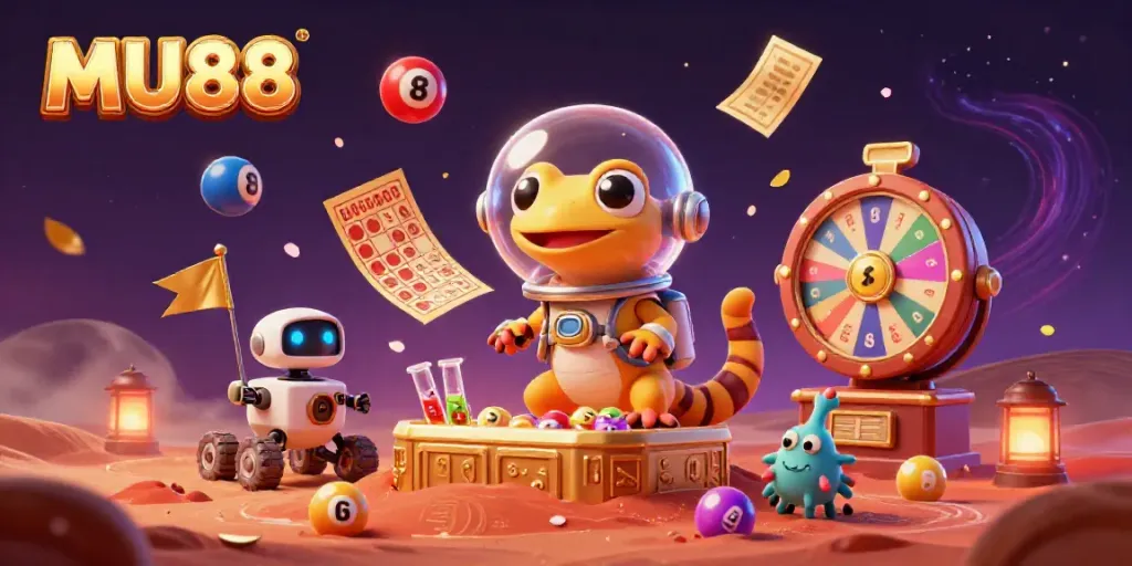 Experience the fun and excitement of MU88 as players uncover a hidden golden casino on Mars.