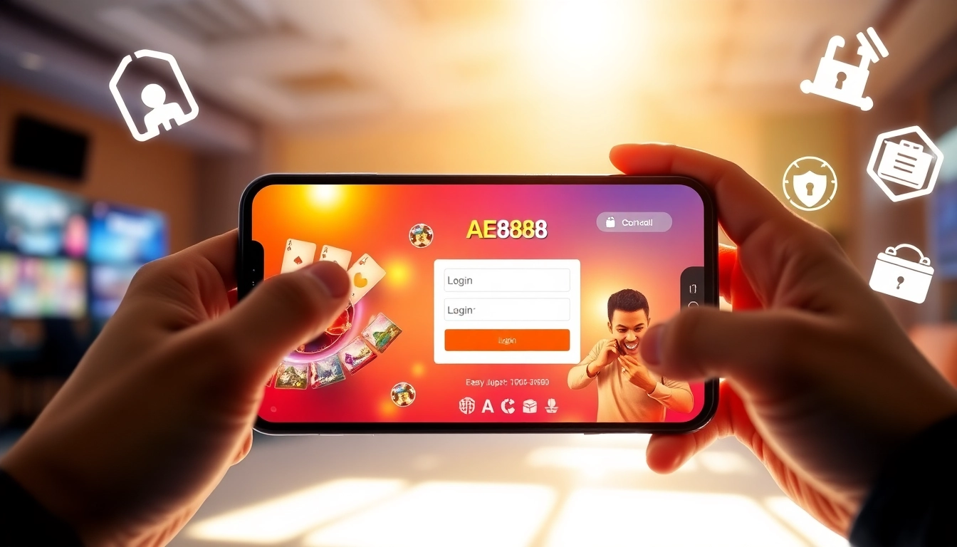 Seamlessly login to AE888 with user-friendly app interface.