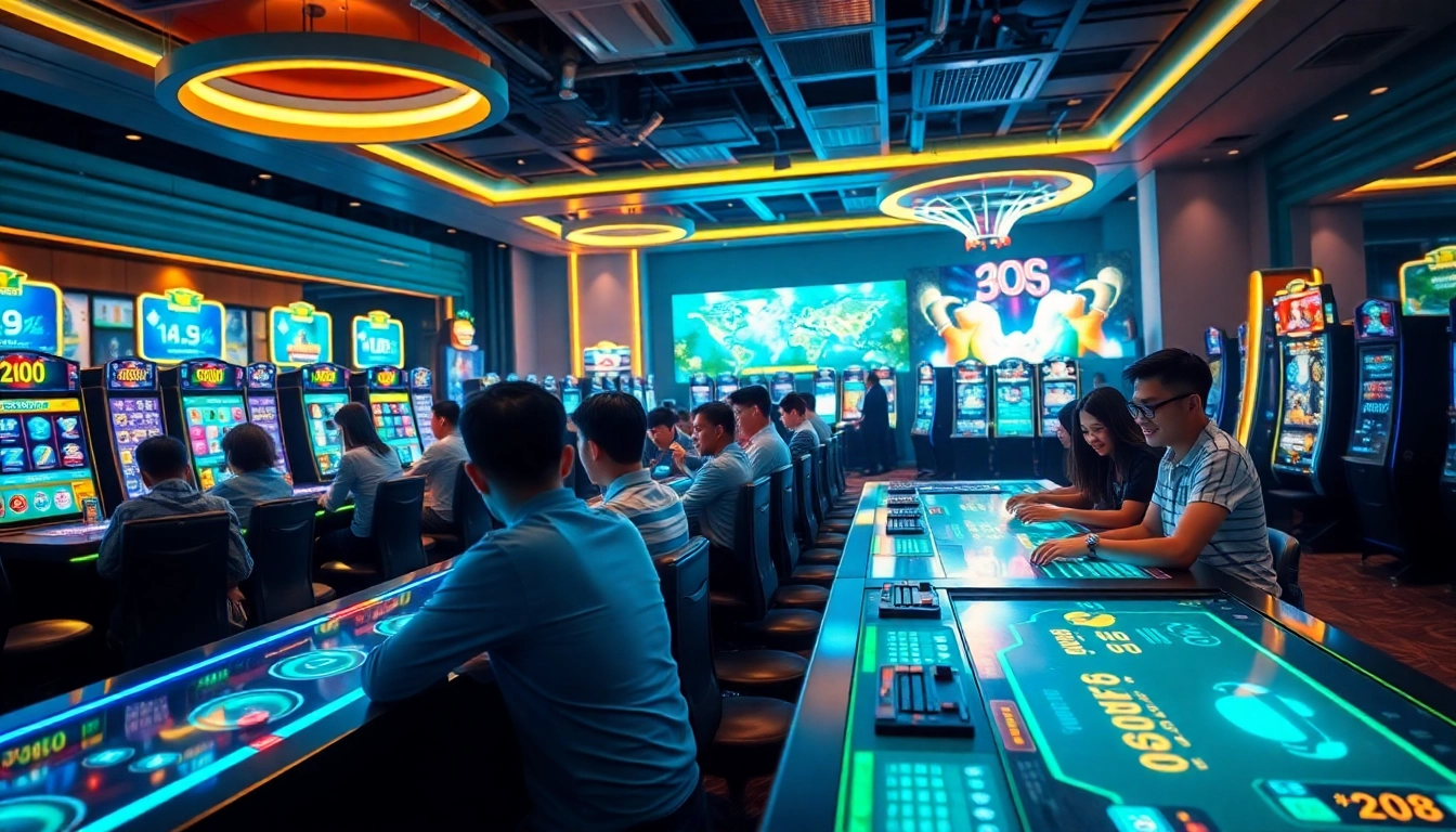 Engaging atmosphere of NHÀ CÁI ST666 showcasing diverse online gaming experiences.