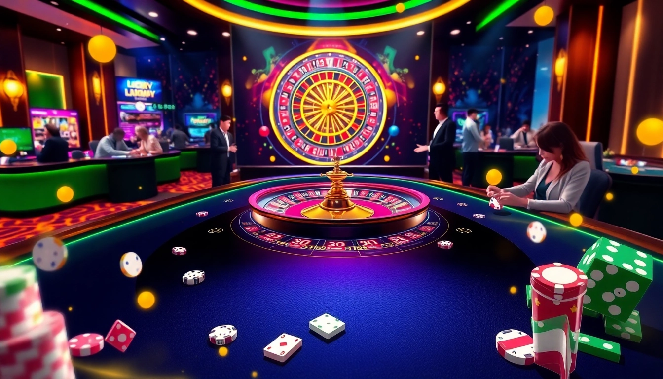 Experience the excitement of online gaming at Luckywin army's vibrant casino scene.