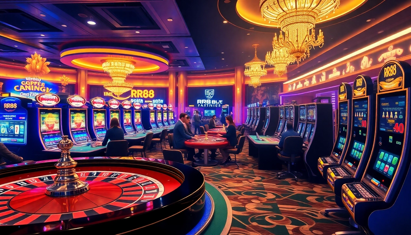 Experience the thrill of RR88 trang chủ with lively casino games, poker action, and vibrant slot machines.